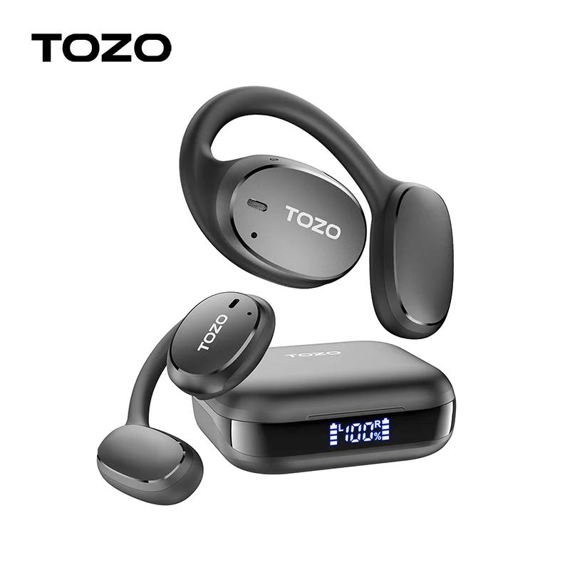 TOZO OpenEgo True Wireless Open Ear casque Bluetooth double micro clair appel écouteurs avec crochet