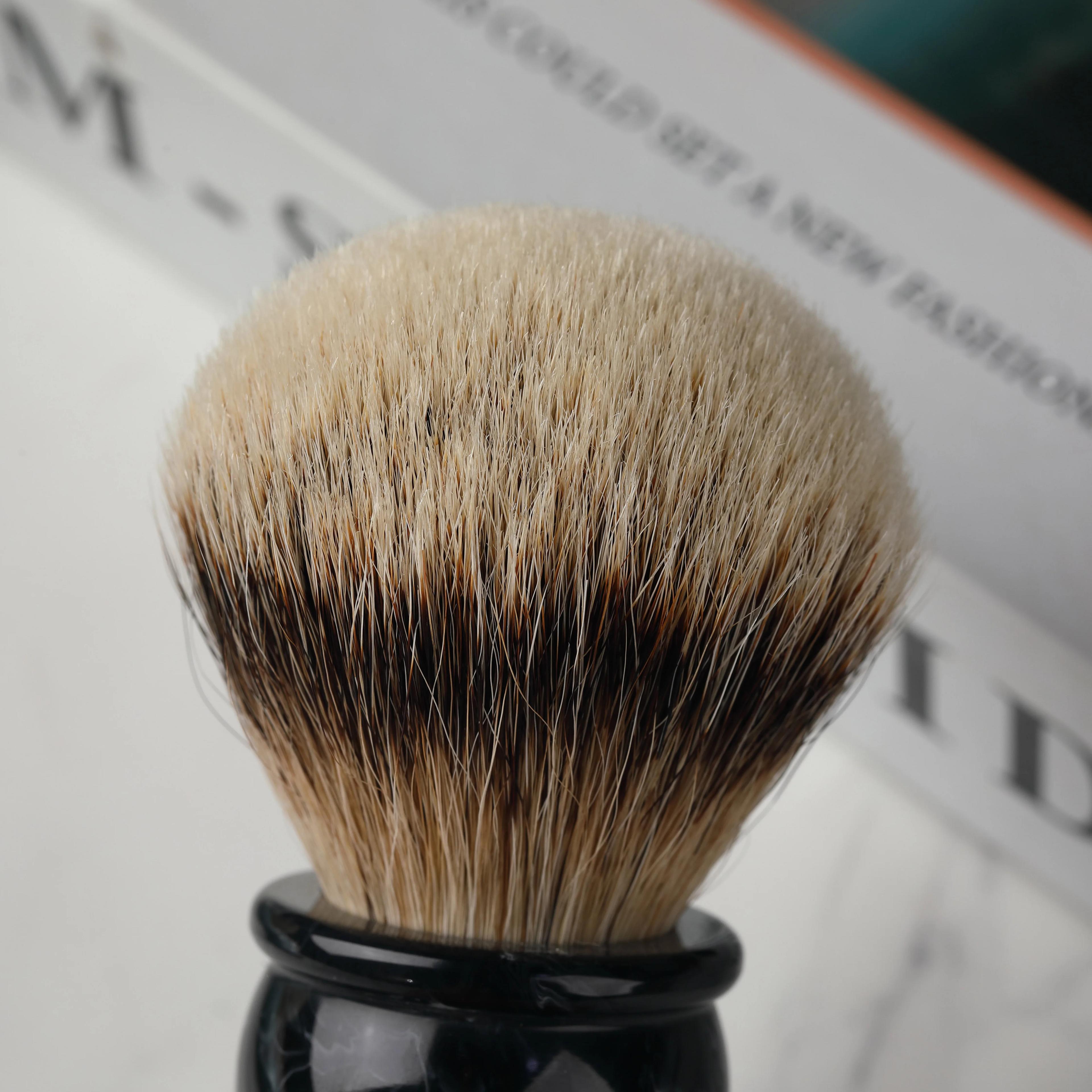 Yaqi 24MM hommes blaireau argent blaireau cheveux visage barbe appareil de nettoyage outil de rasage