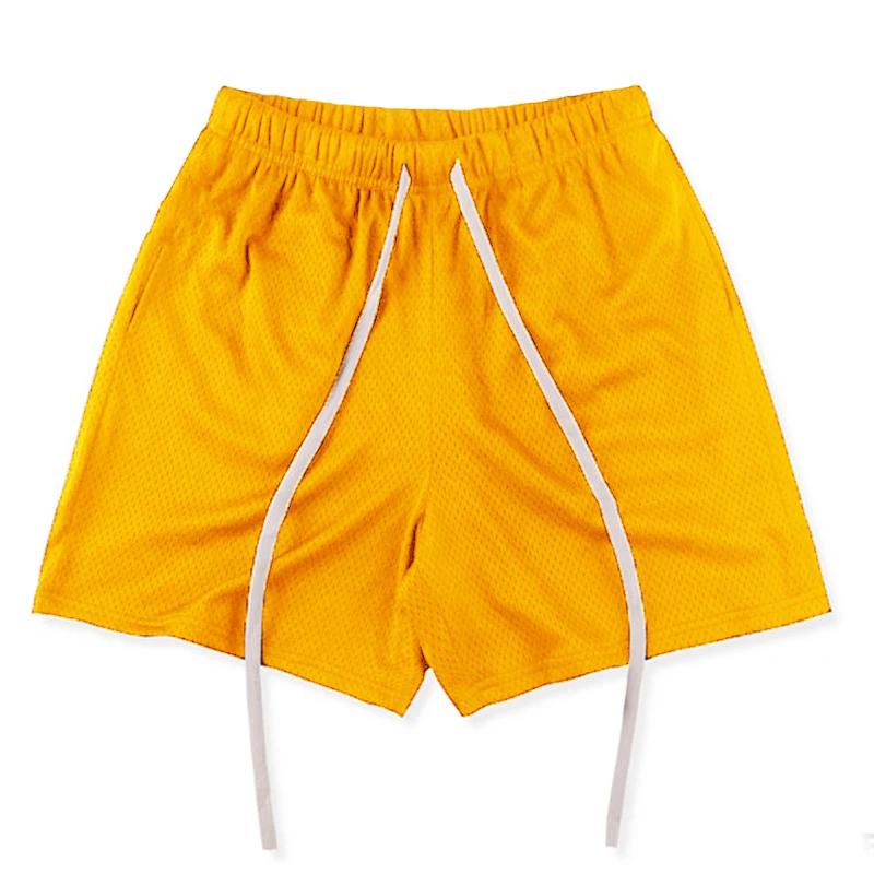 Short d'abattage en maille légère et respirante pour hommes, pantalon de course pour sport d'été