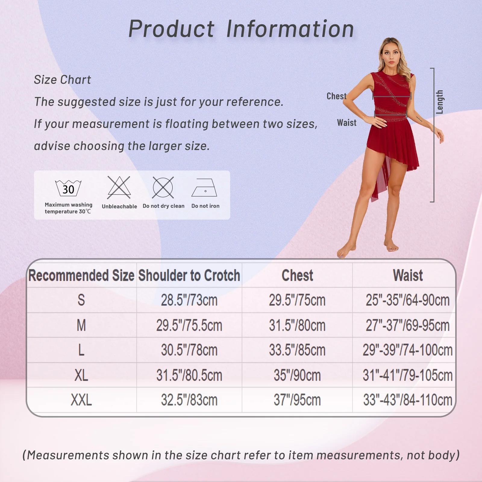 Femmes brillant strass robe de patinage artistique justaucorps de gymnastique Costume maille transpa