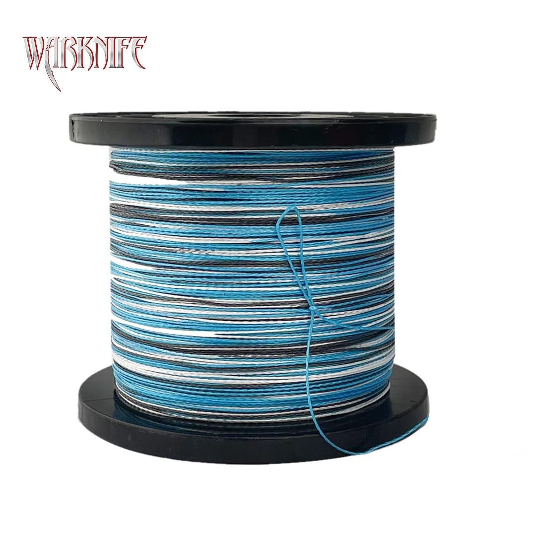 Warknife-Ligne de pêche tressée en fibre PE super puissante, 8 brins, 4 brins, 3000m, 6-300lb, camou