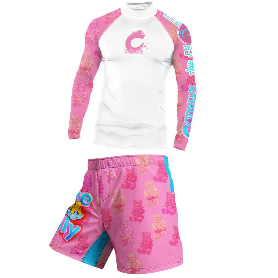 Vêtements de sport avec caoutchouc antidérapant pour hommes, sous-vêtements Rashguard, T-shirts de C