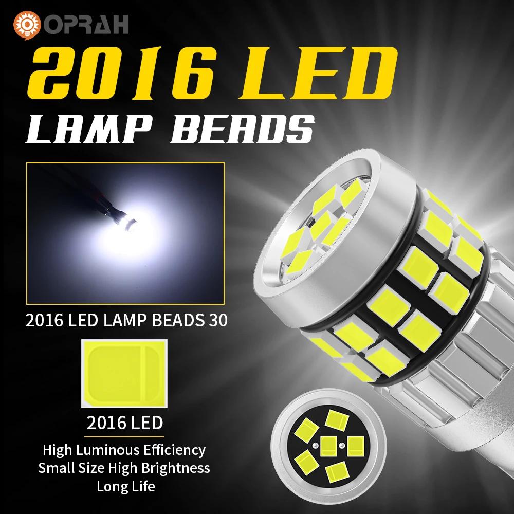 Oprah 2 pièces LED 12V 24V T10 W5W lumières voiture intérieur lecture ampoules Canbus sans erreur po