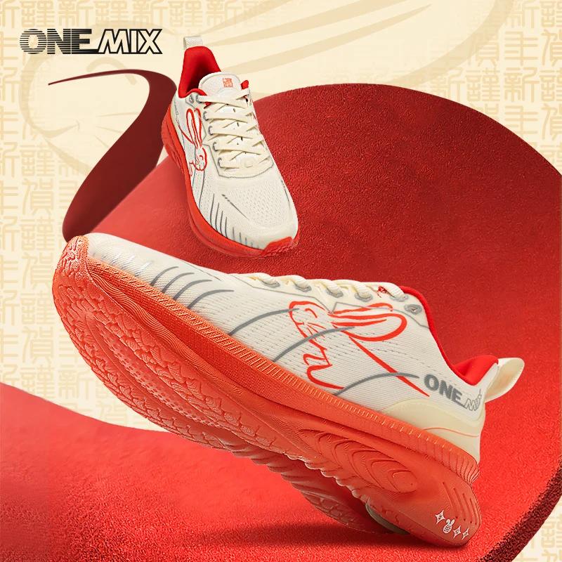 Chaussures de course ONEMIX 2025 hommes antidérapantes légères respirantes pour coureurs lourds