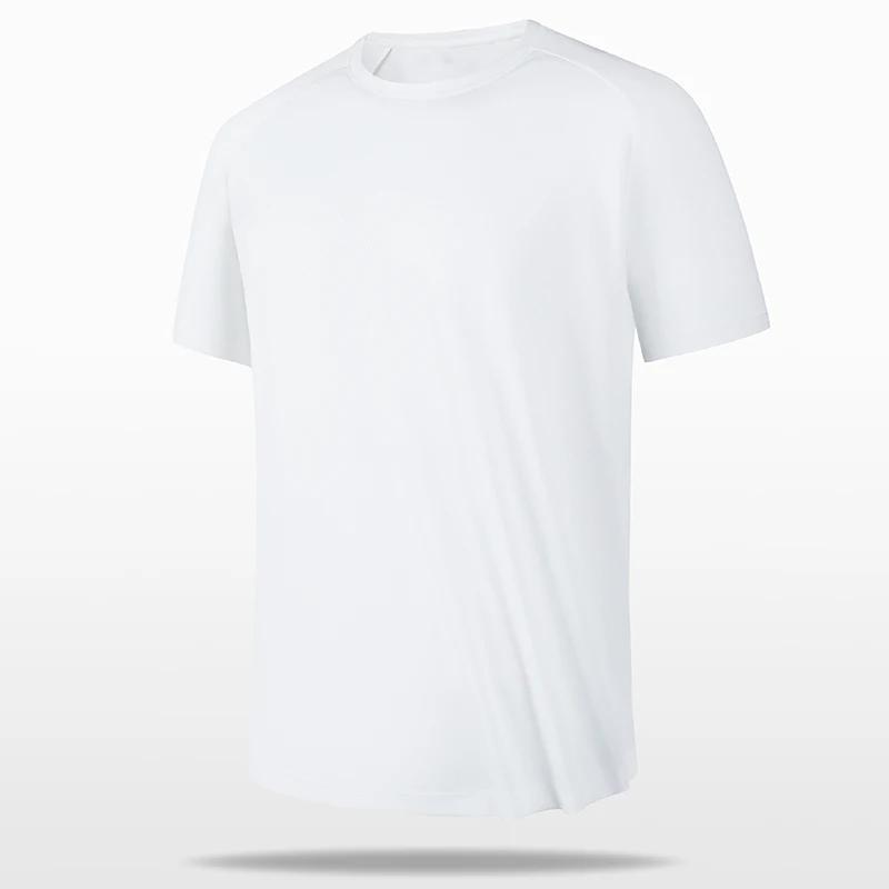 T-shirt de sport multicolore à manches courtes pour homme, maillot de gym respirant, chemise de fitn