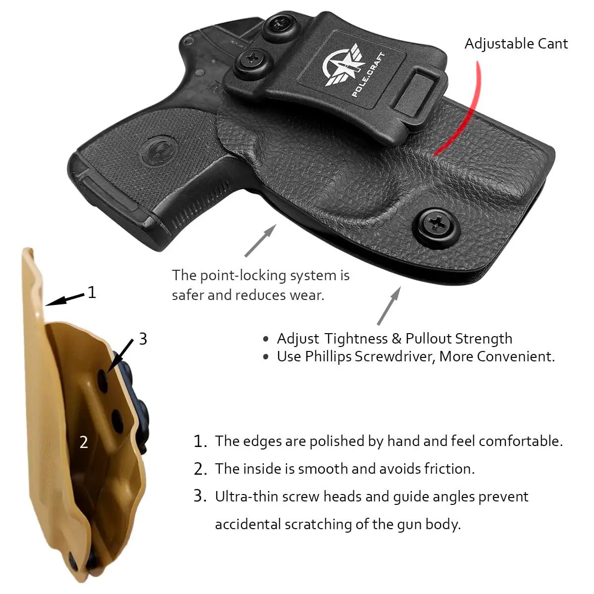 POLE. LosFT-Étui Ruger LCP 380, derdonoglyph Kydex, sans accessoires de rêves tels que la lumière ou