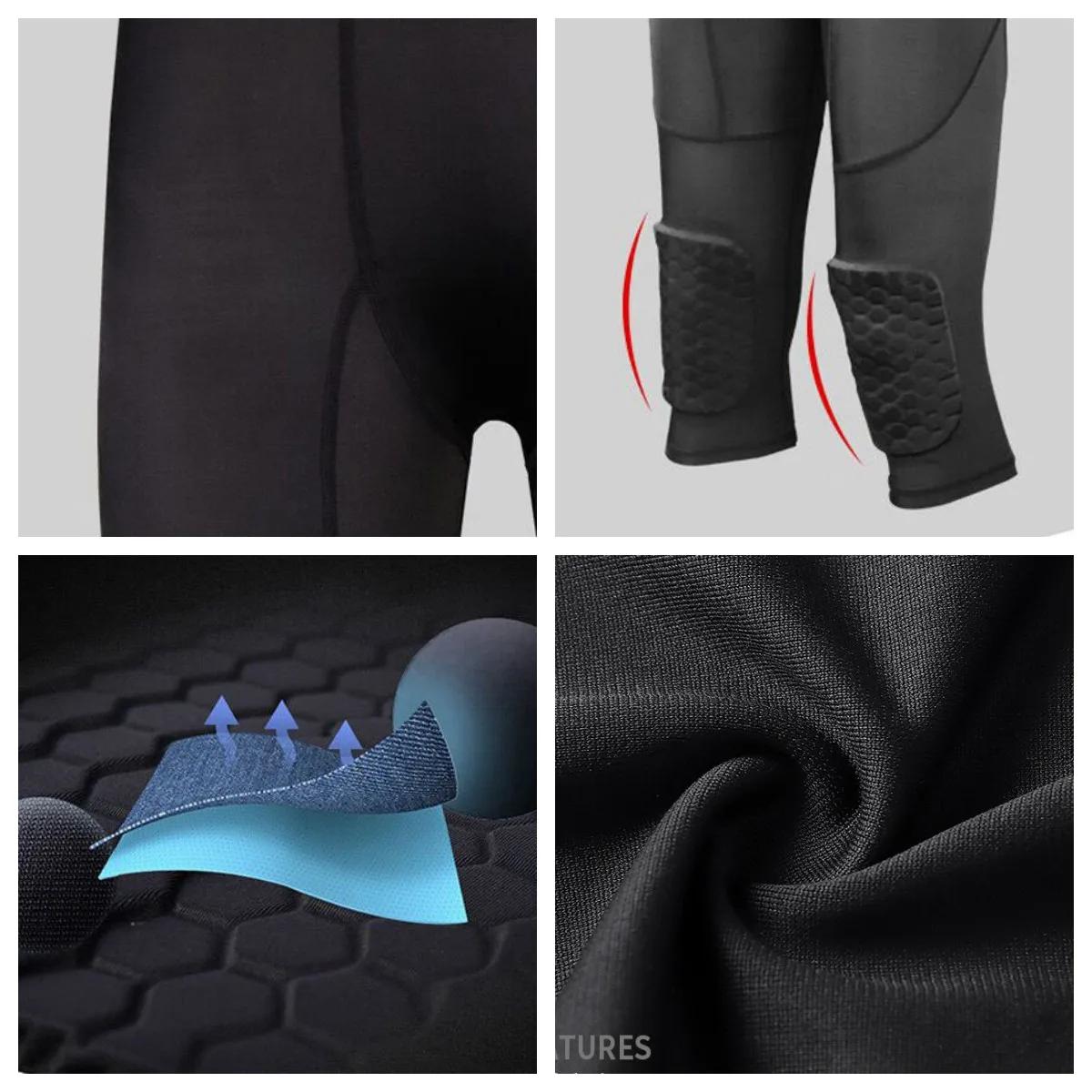 Pantalon court rembourré pour hommes, jogging, Compression élastique, survêtement, Football, basket-