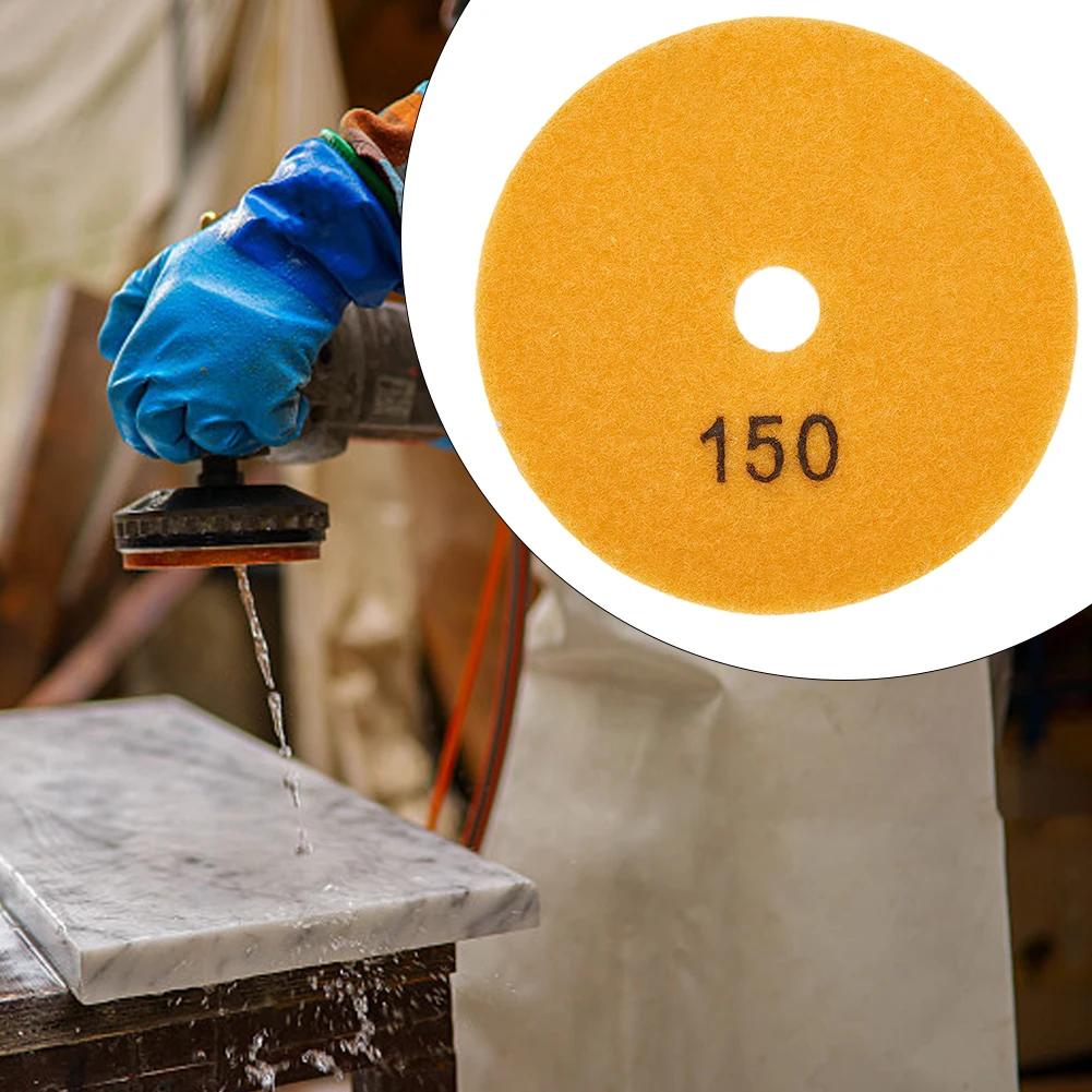 Tampon de polissage diamant 4 ", grain 30-10000, granit humide/sec, béton, marbre, verre, pierre de