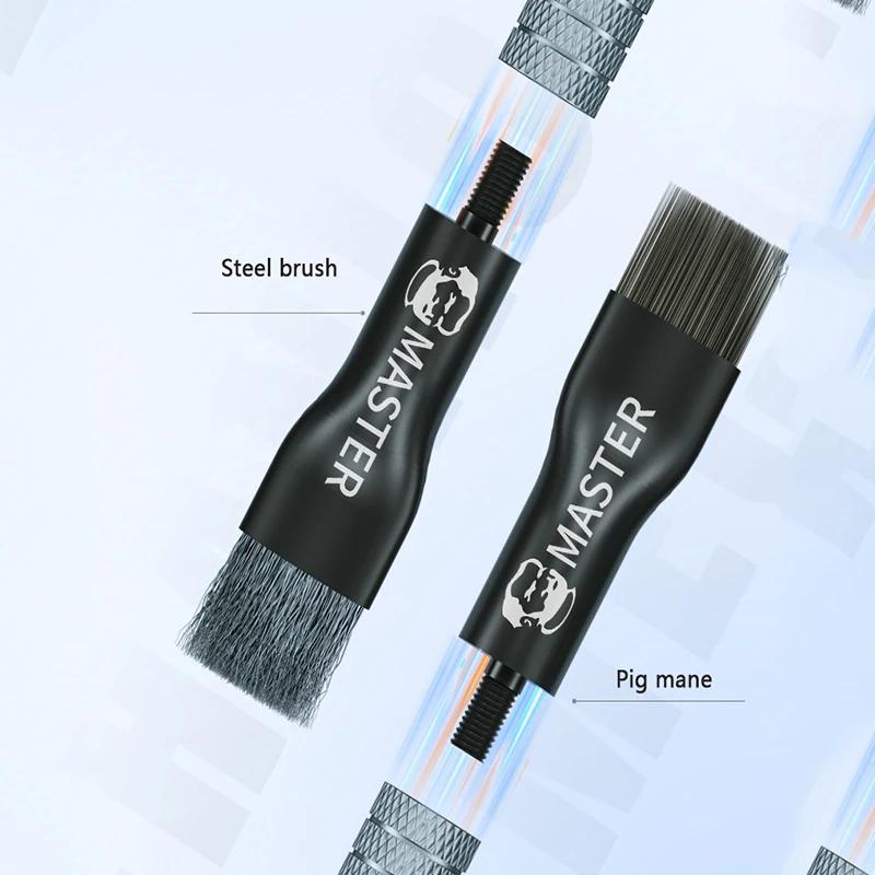 Brosse mécanique en acier pour carte mère, élimination de la colle, tampon IC, nettoyage du PCB CPU,