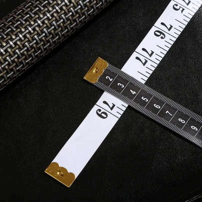 Ruban à mesurer souple de 2m pour vêtements, mesure sur mesure en fibre de verre, règle de matériau,