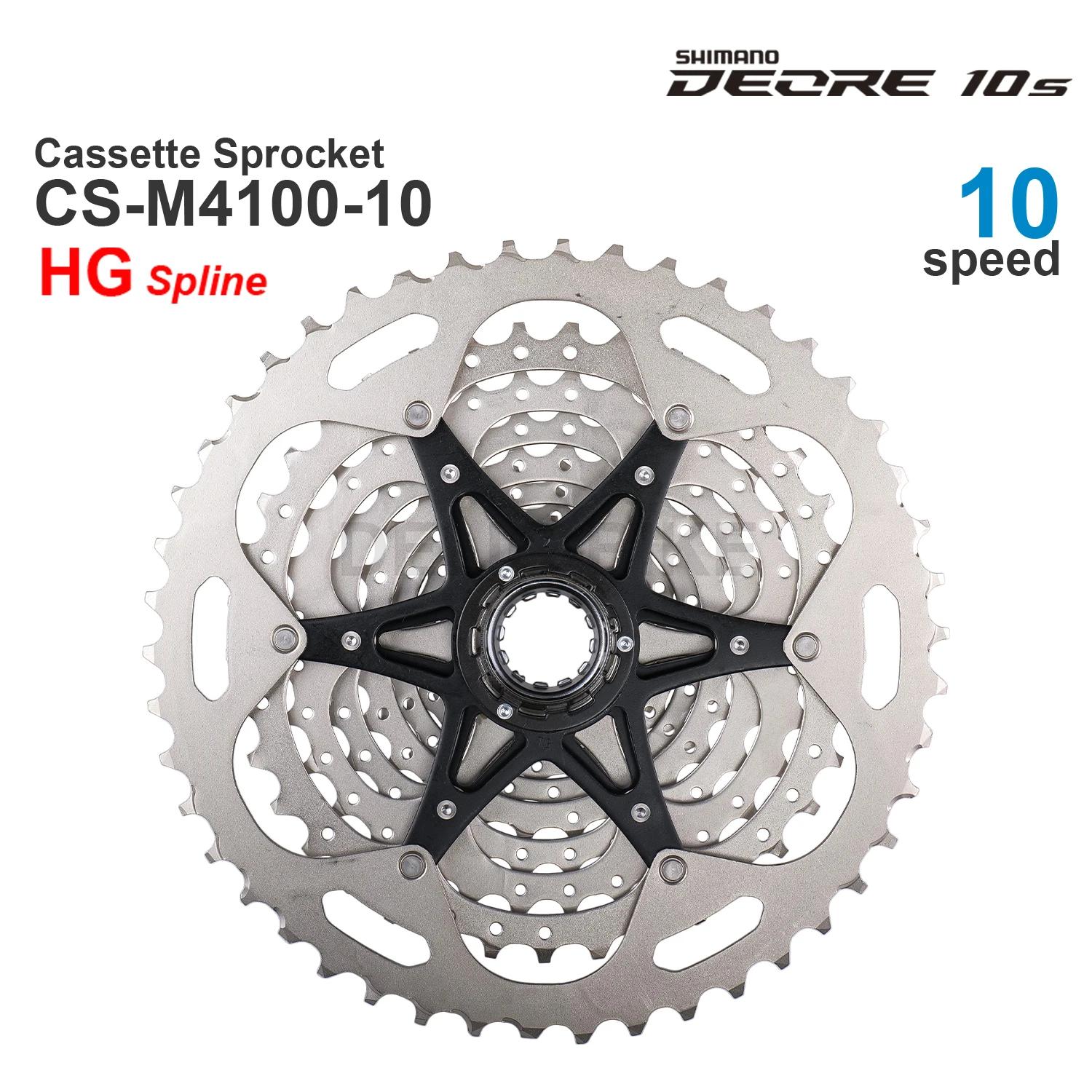 SHIMANO DEORE M4100 Pignon de cassette 10 V CS-M4100-10 10 vitesses - HYPERGLIDE -11-46T, 11-42TOrig