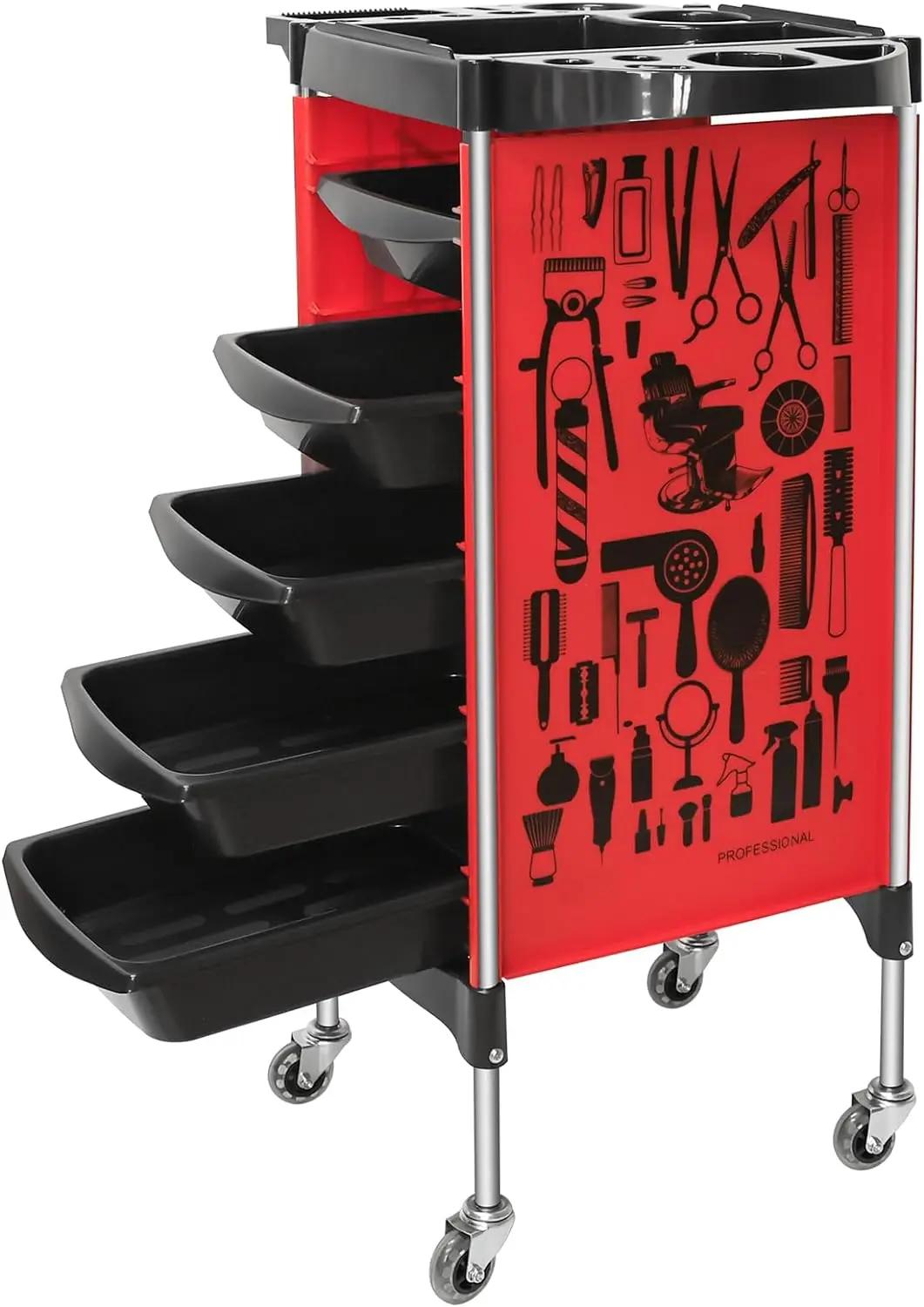 Chariot de rangement pour outils de coiffure, chariot roulant pour salon de coiffure, armoire mobile
