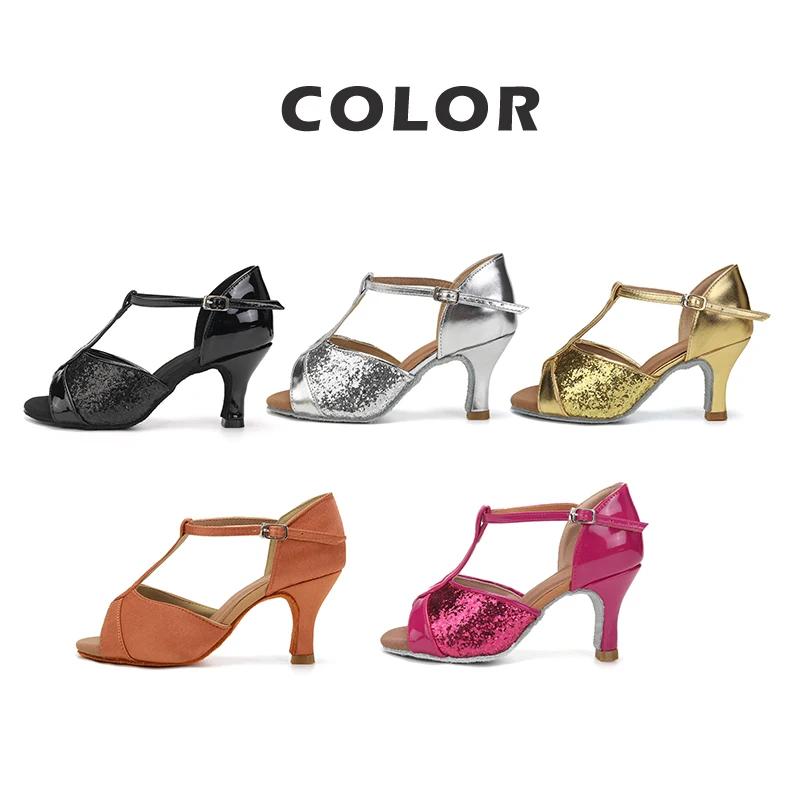 Femmes chaussures de danse pour danse femme/filles/dames salle de bal latine moderne Tango & Salsa 5