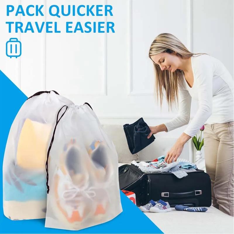 Sac de rangement Portable pour chaussures, 10 pièces, sac de rangement écologique à cordon de serrag