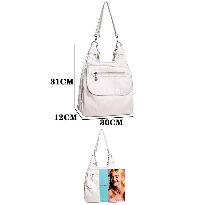 Sacs multifonctions sacs à main de haute qualité Bookbag sacs d'école en cuir souple pour adolescent
