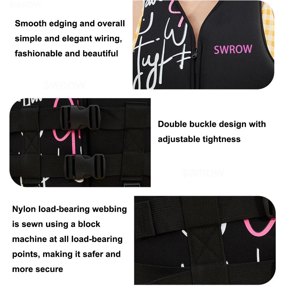 Gilet de sauvetage en néoprène flottabilité natation dérive canotage kayak gilet pour adultes jeunes
