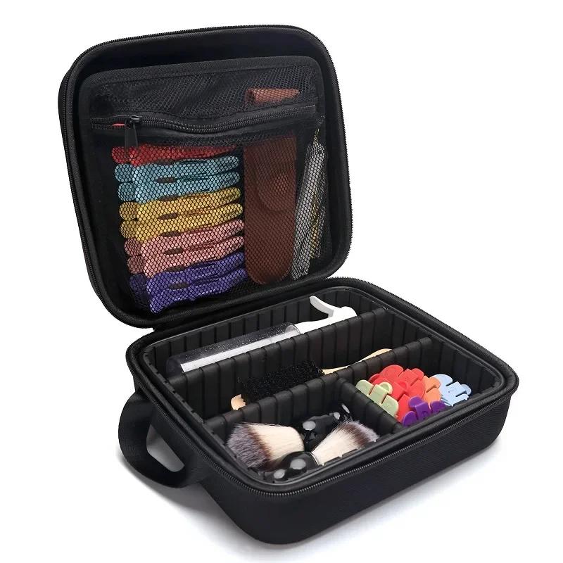 1 pièces Portable Salon de coiffure outils sac de rangement ciseaux Clips peigne étui étanche Salon