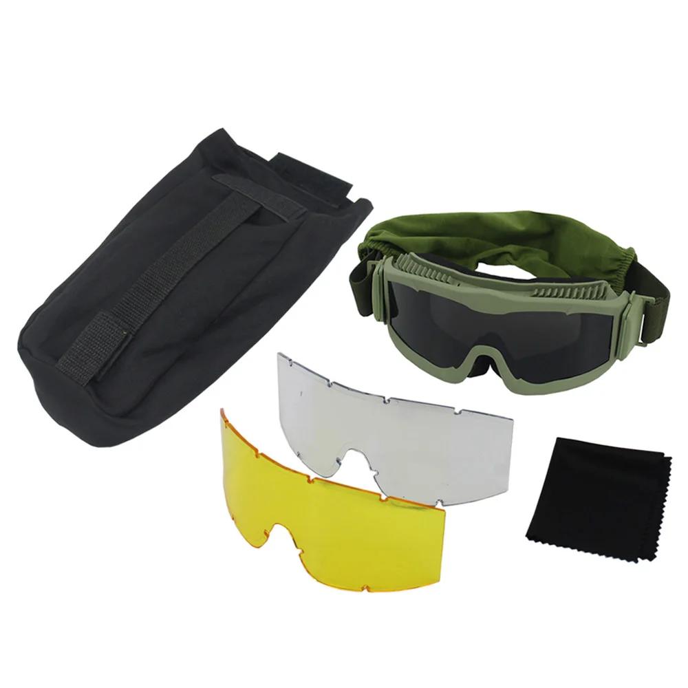 VULPO lunettes tactiques Airsoft Paintball lunettes de tir coupe-vent Anti-buée lunettes randonnée a