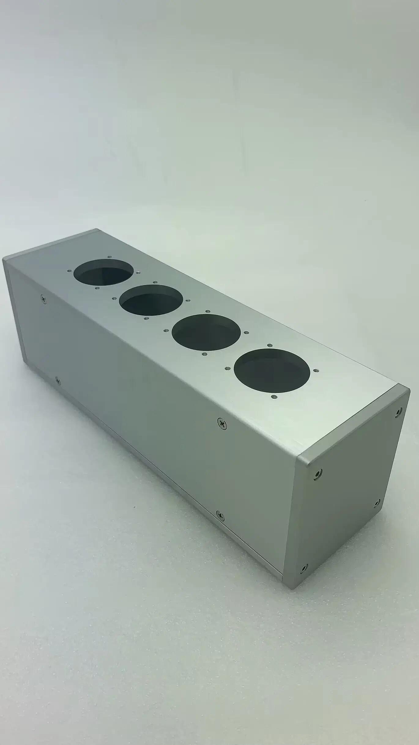 Filtre de puissance de prise EU en aluminium HIFI, boîtier d'amplificateur, bricolage, 2 bits, 4 bit
