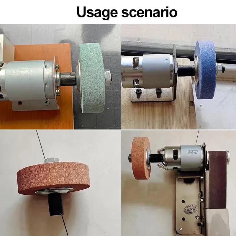 Adaptateur de broche de 10mm pour le meulage et le polissage, meuleuse d'établi de moteur d'arbre de