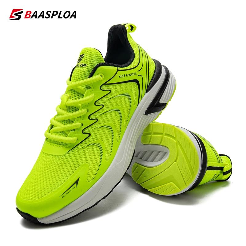 Baasploa-Chaussures de Course Légères en Maille pour Homme, Baskets de Marche Décontractées, Respira