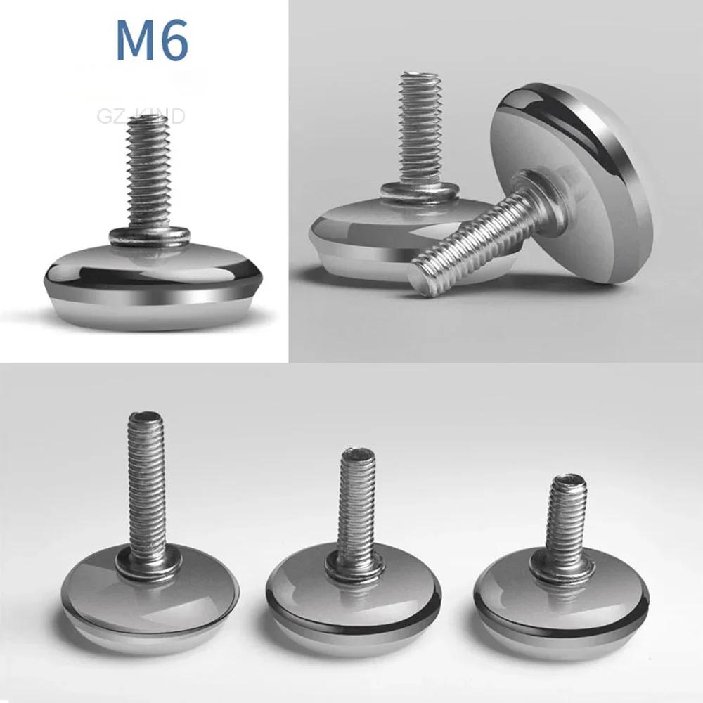 Base de pied de nivellement, M6, M8, M10, hauteur de vis réglable, diamètre 30 mm, 35 mm, 43 mm, 50