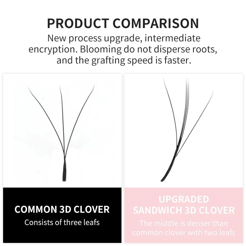 NATUHANA nouvelle Extension de cils en forme de 3DW 3D Volume préfabriqué cils en éventail W Style c