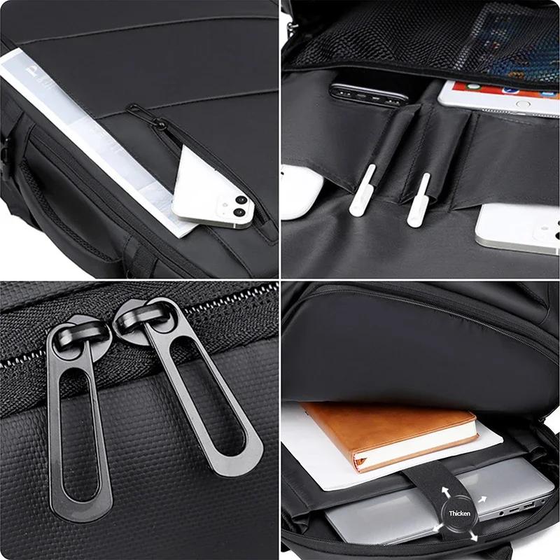 Sac à dos militaire suisse pour ordinateur portable, 17 pouces, multi-poches, extensible, étanche, U