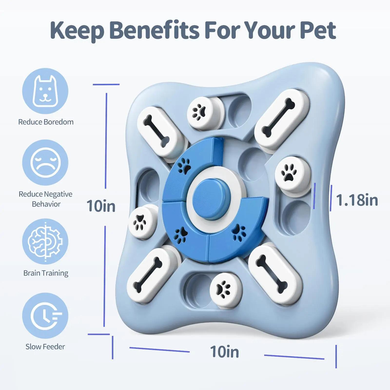 Jouets pour chiens mangeoire lente interactive augmenter chiot IQ distributeur de nourriture manger
