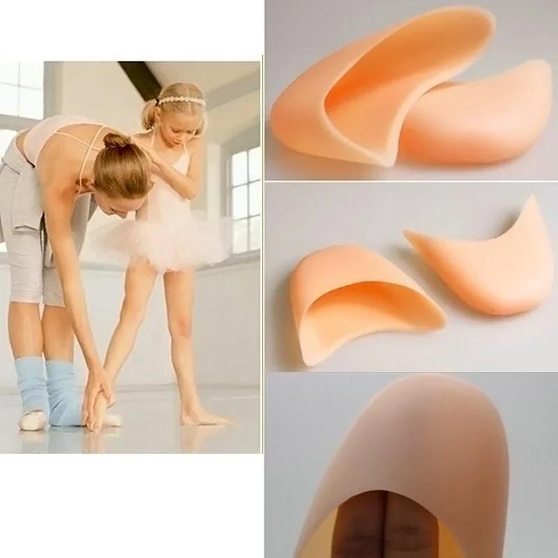 Coussinets de chaussures de danse professionnels pour femmes et filles, gel de silicone, pointe de b