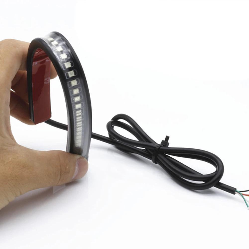 Bande de barre lumineuse Flexible pour moto, 48 LED, frein arrière pour Indian Scout Bobber Mt 09 Ke