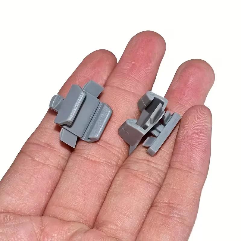 10 pièces de clips de fixation pour rail de rideau, supports de rail de rideau, attaches de rideau,