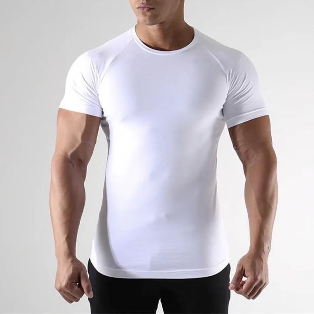 2 pièces hommes Compression Sport t-shirt à manches courtes entraînement haut de Fitness t-shirt hom