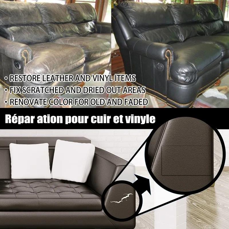 Gel de réparation du cuir, couleurs complémentaires, réparation des rayures, fissures, sièges de voi