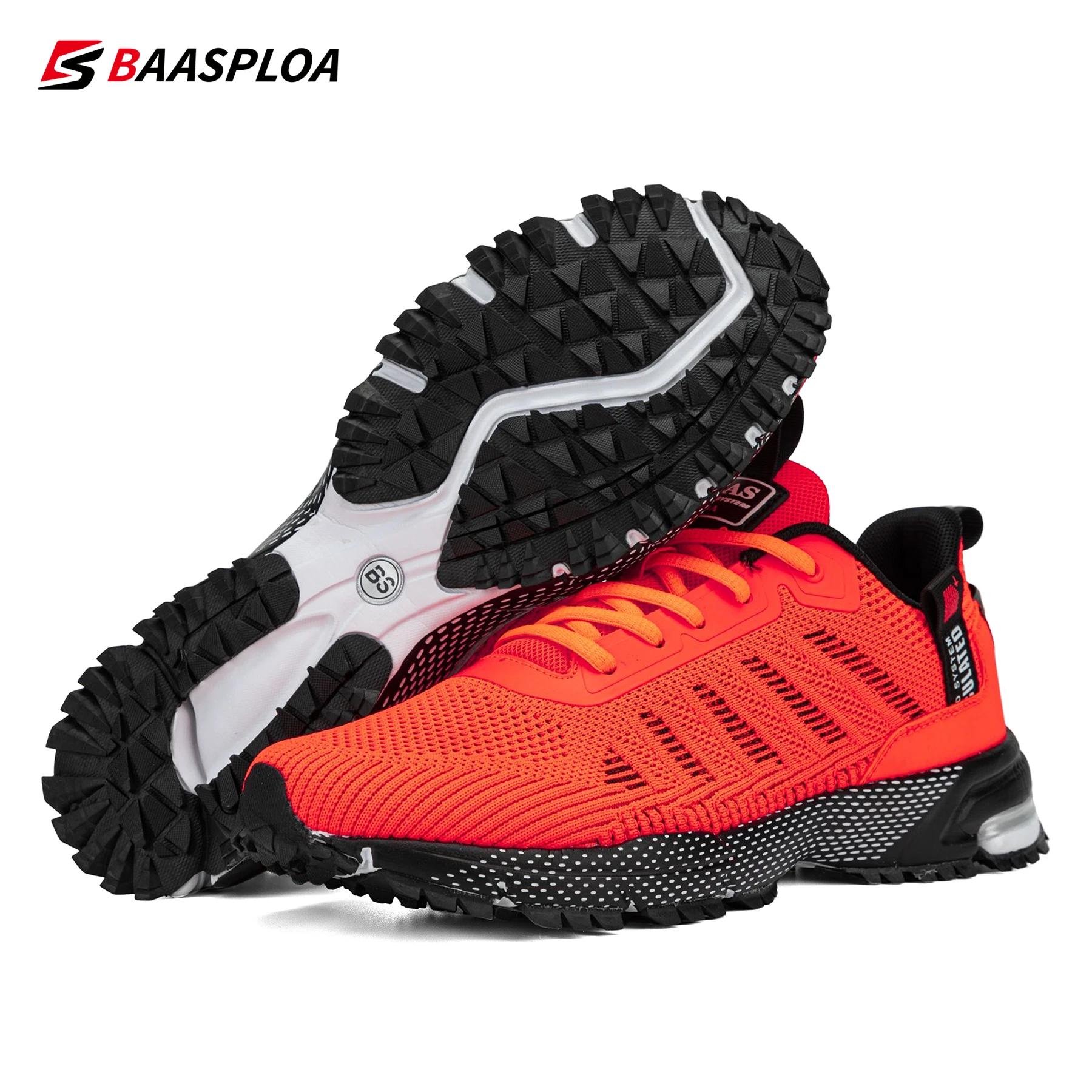 Baasploa – chaussures de course professionnelles pour hommes, baskets légères en maille de styliste