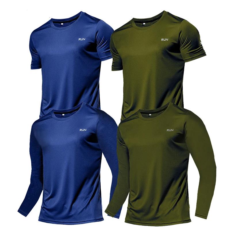 Chemise de sport multicolore d'été pour hommes - T-shirt fitness respirant pour gymnastique et course
