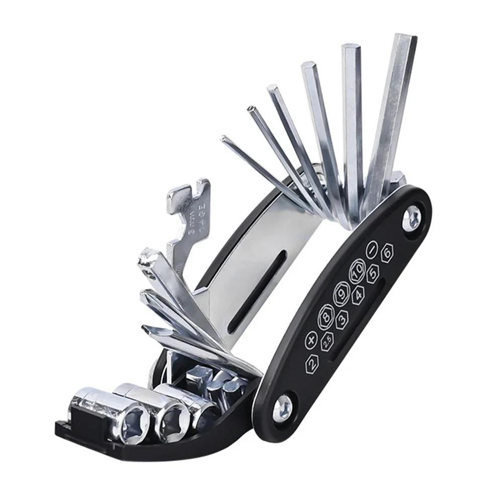 Kit d'outils de réparation de vélos, accessoires de vélo, ensemble d'outils multiples avec patch de