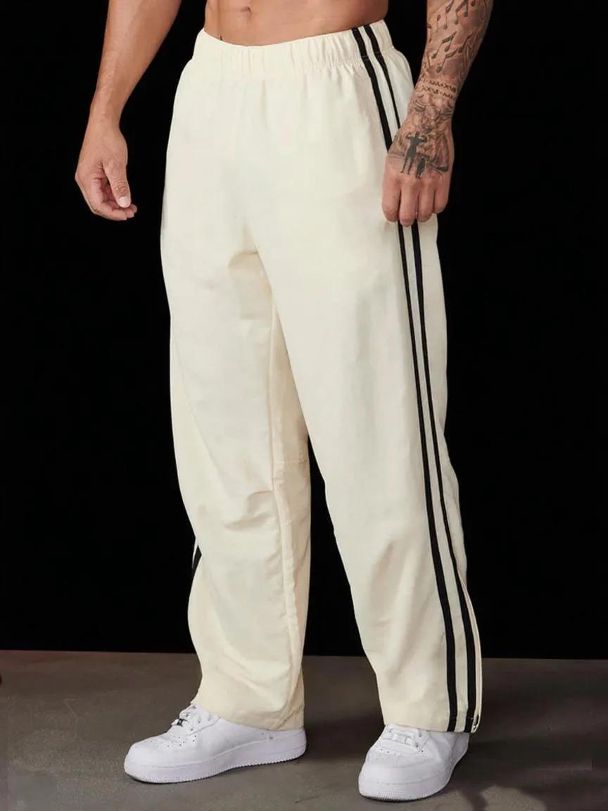 GYM populaire pantalons longs hommes course décontracté jambe droite pantalons de survêtement automn