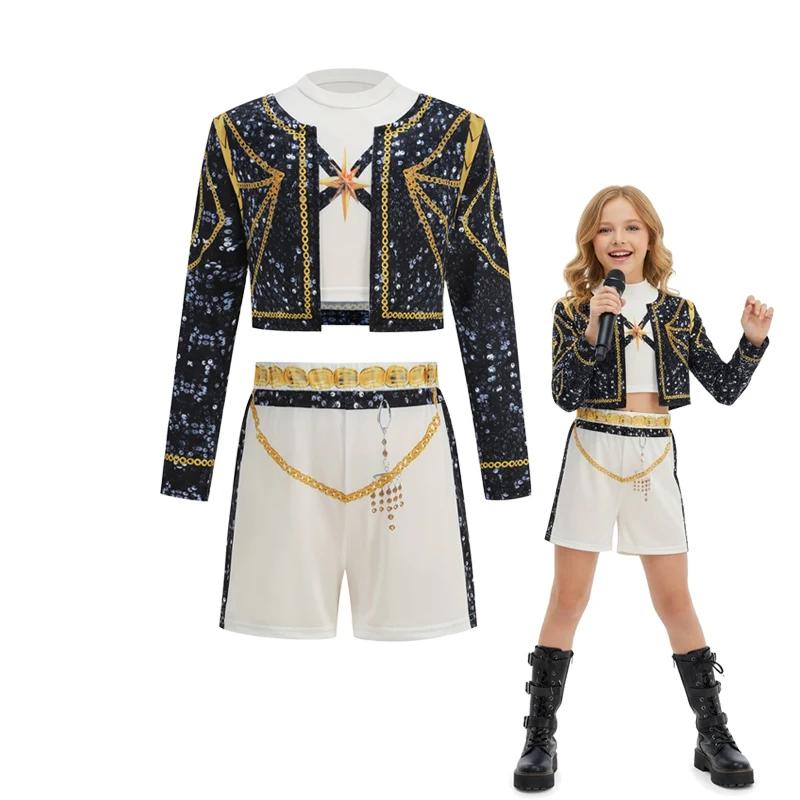 Ensemble 3 Pièces Fille 2026 – Costume Cosplay Tendance pour Filles – Tenue de Scène et Uniforme de