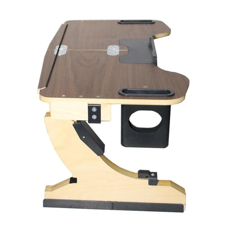 Support multifonctionnel en bois pour paresseux, support réglable à 360 ° pour ordinateur Portable,