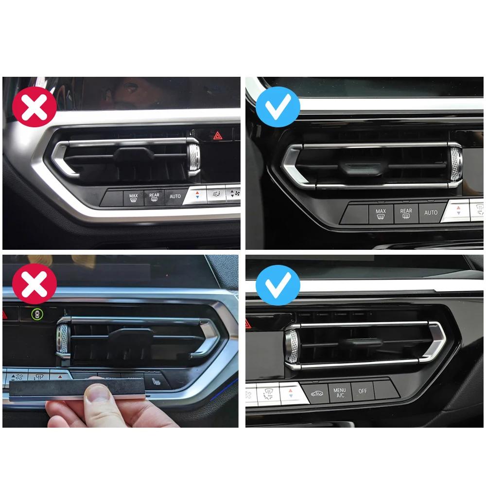 Grille de sortie d'air centrale de voiture, Kit de réparation de Clip coulissant AC pour BMW série 1