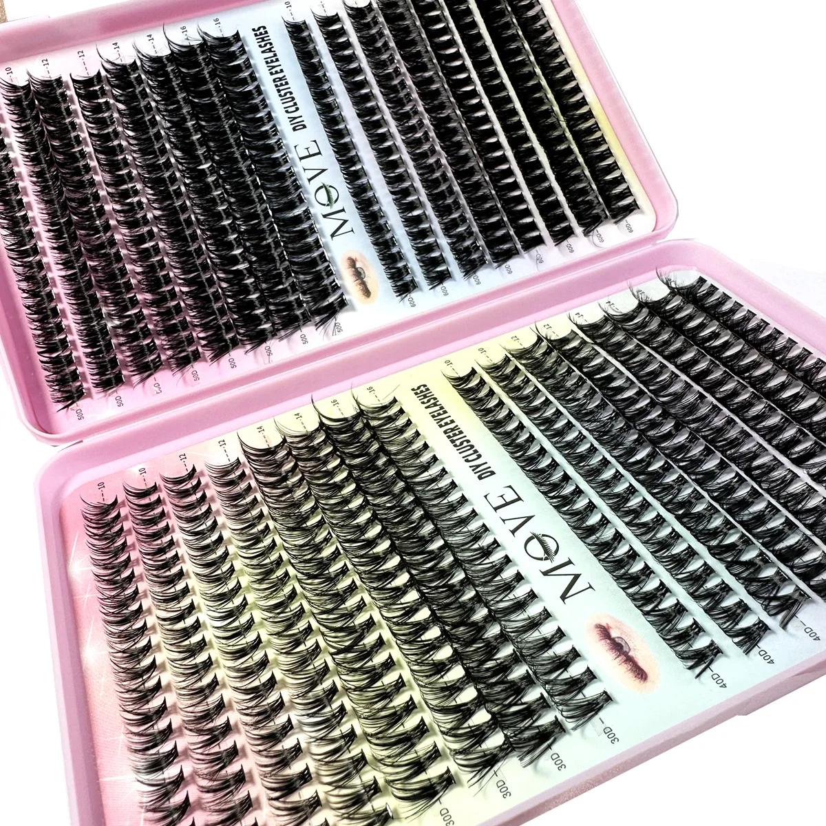 Kit d'Extension de Cils 5D Fluffy Optics, Volume Mixte, Faux Vison, Maquillage, Nouveau, 640