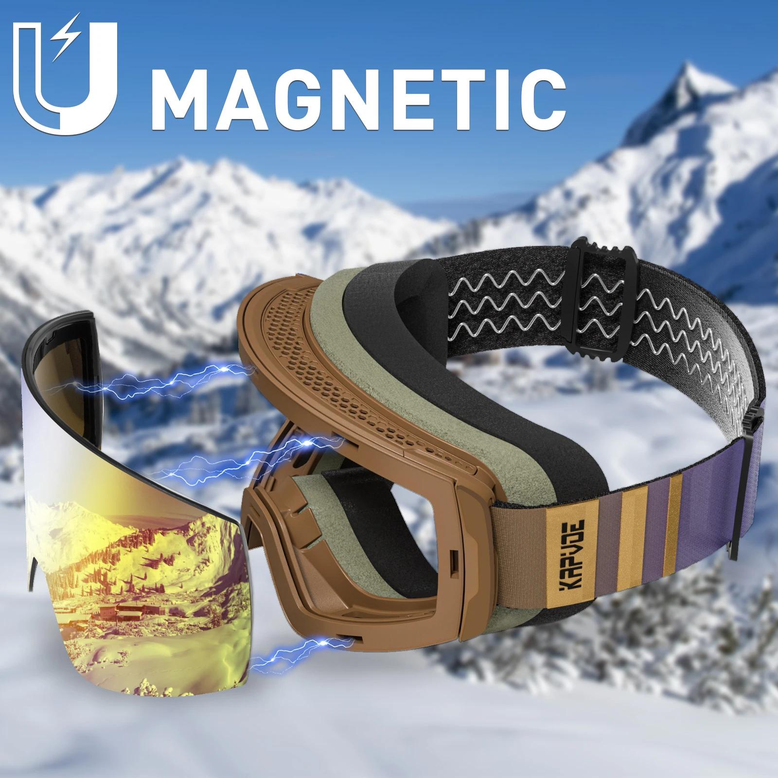 KAPVOE lunettes de Ski en plein air hommes lunettes de Snowboard femmes hiver neige lunettes de sole
