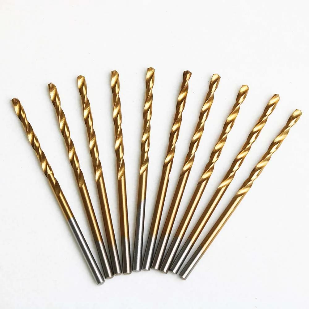 Jeu de forets hélicoïdaux en acier rapide, 10 pièces, outil de poinçonnage du métal, outils pour le