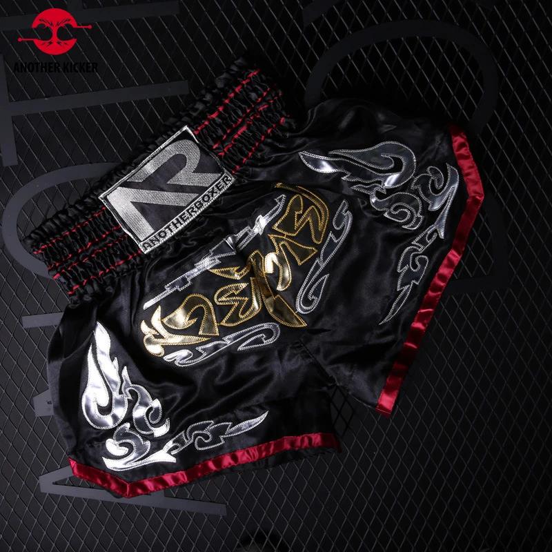 Short de boxe thaï Muay Thai - Pantalon de combat MMA et Kickboxing pour hommes et femmes