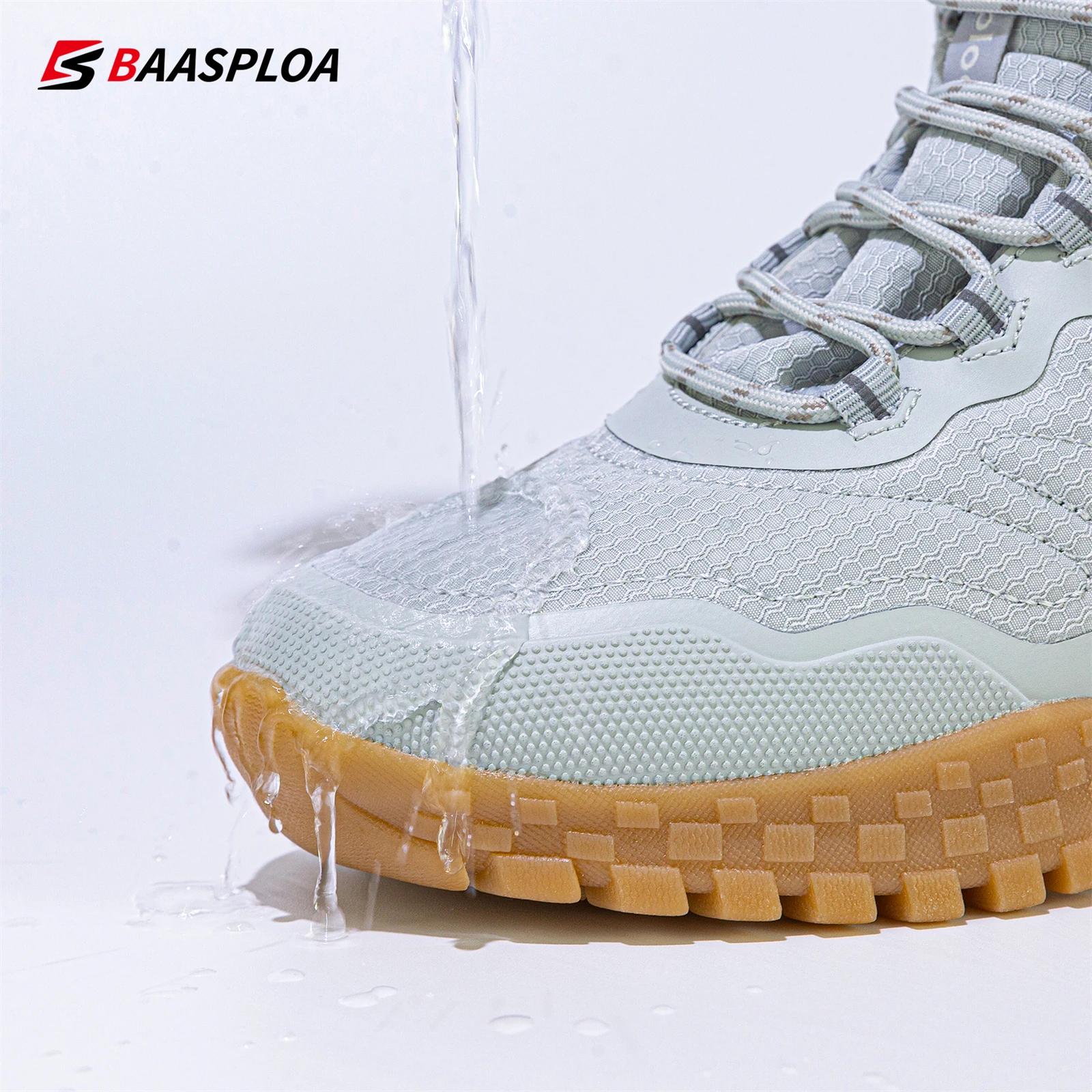 Bottes d'hiver femme Baasploa - Chaussures imperméables fourrure chaude - Bottes neige mode