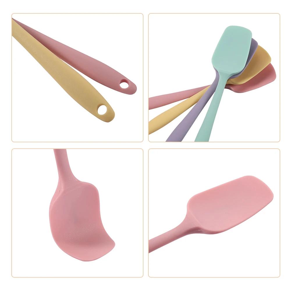 Pelle intégrée en forme de T en Silicone de qualité alimentaire, petite pelle à mélanger pour crème