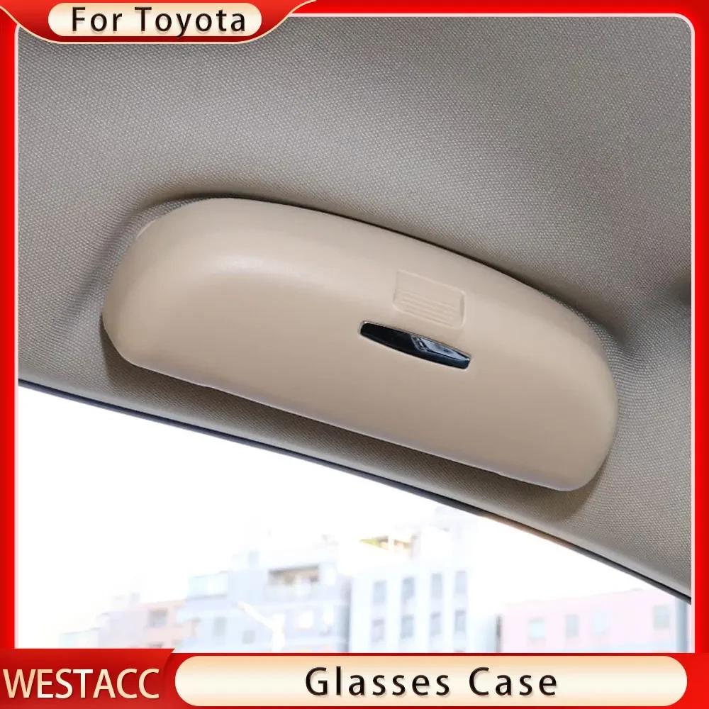 Étui à lunettes de soleil ABS pour voiture, porte-lunettes pour Toyota Camry Highlander RAV4 CHR Cor