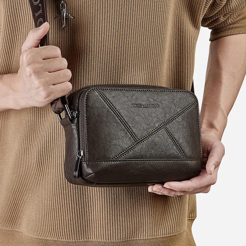 Sac à bandoulière décontracté pour hommes, petit sac à dos personnalisé, sac fourre-tout multifoncti
