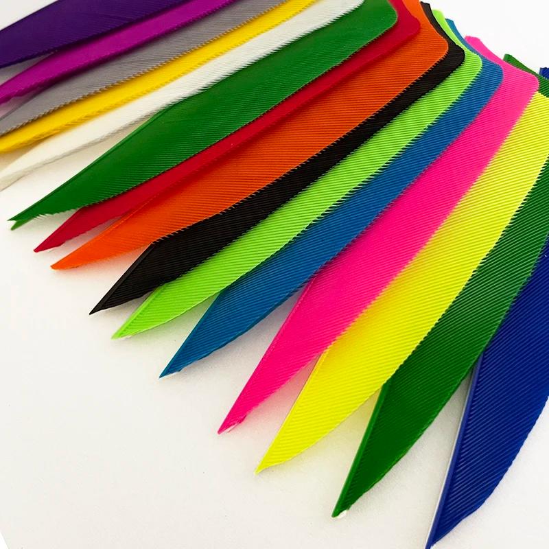 50 pièces 3 pouces tir à l'arc Fletches plume flèche Fletching plumes de dinde naturelles bricolage